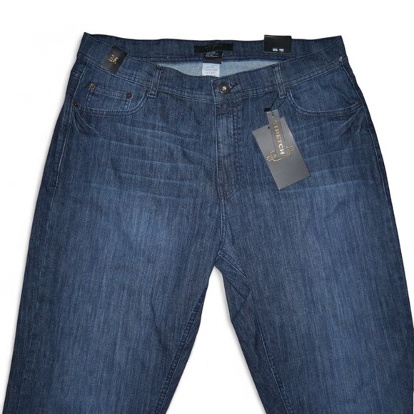 GS-115 Men's Size 36x32 Jeans Relaxed Fit Dark Rinse Thick Stitch Denim BKE NWT - Picture 3 of 9